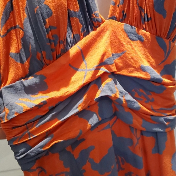 Orange Grey c'est Moi Halter Dress - Picture 3 of 8